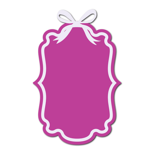 Coquette Bow Wedding Card | SVG Template - Shape 18