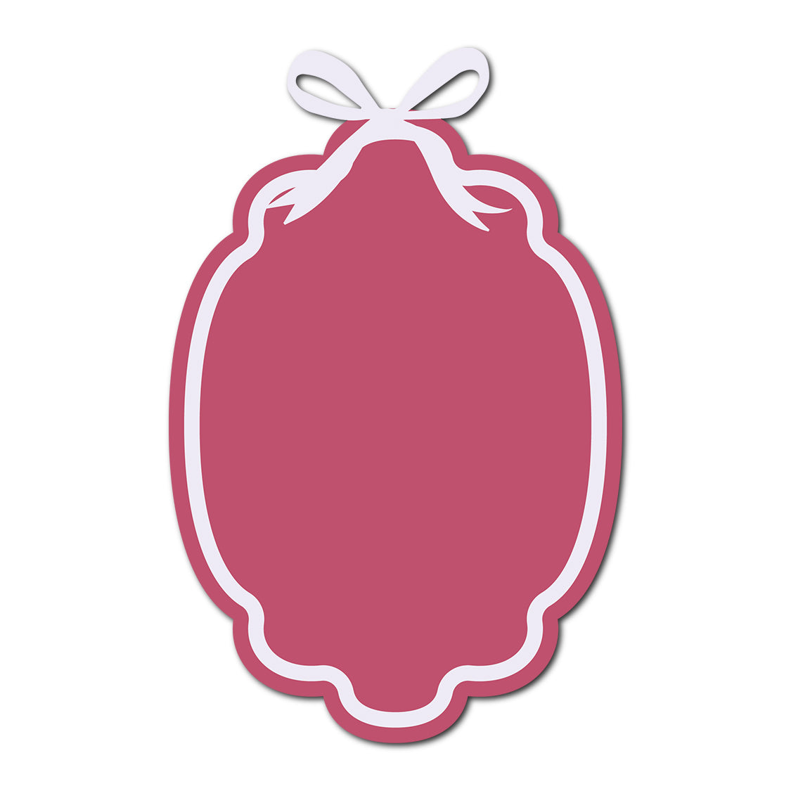 Coquette Bow Wedding Card | SVG Template - Shape 19