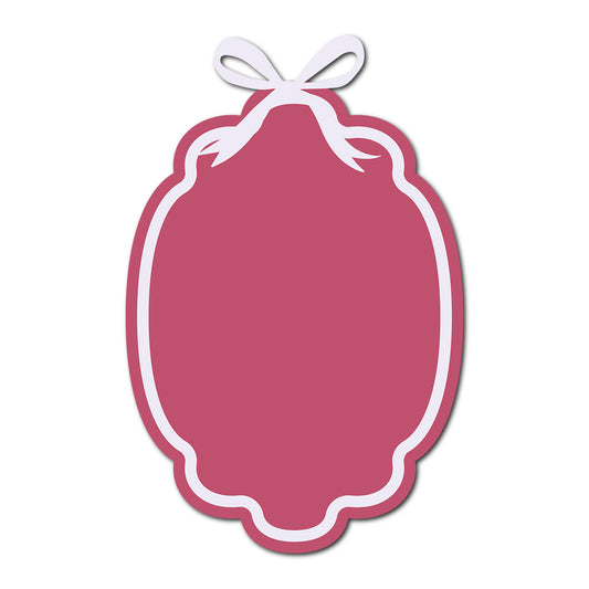 Coquette Bow Wedding Card | SVG Template - Shape 19