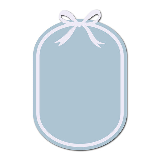 Coquette Bow Wedding Card | SVG Template - Shape 1