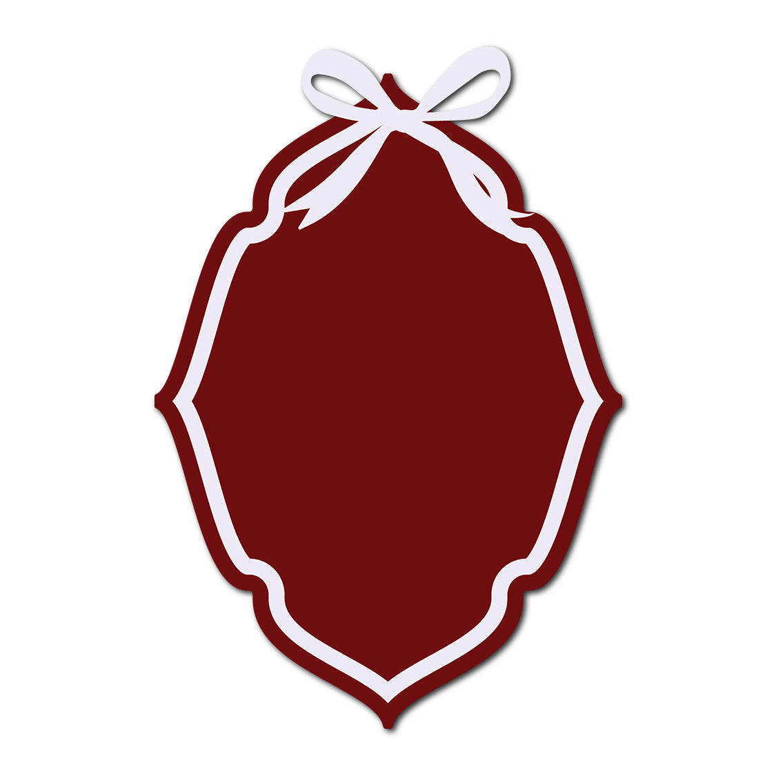 Coquette Bow Wedding Card | SVG Template - Shape 21