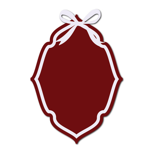 Coquette Bow Wedding Card | SVG Template - Shape 21