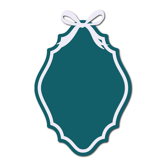 Coquette Bow Wedding Card | SVG Template - Shape 22