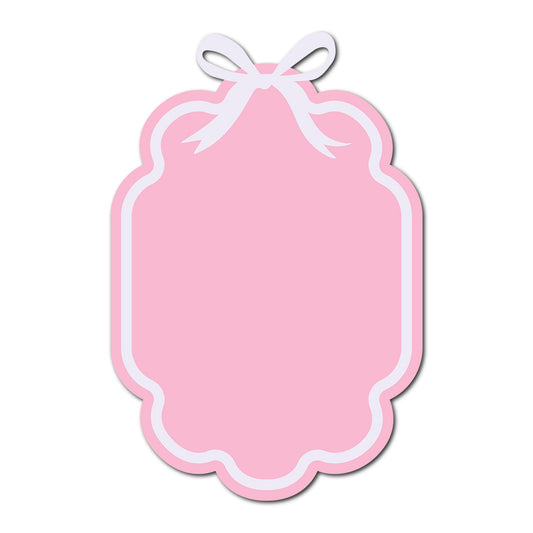 Coquette Bow Wedding Card | SVG Template - Shape 4