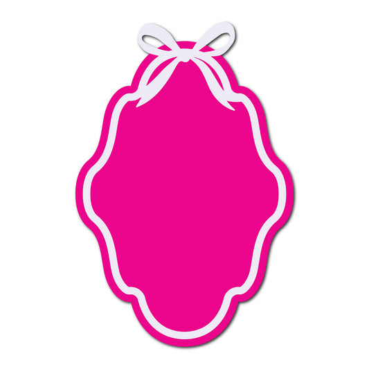 Coquette Bow Wedding Card | SVG Template - Shape 5