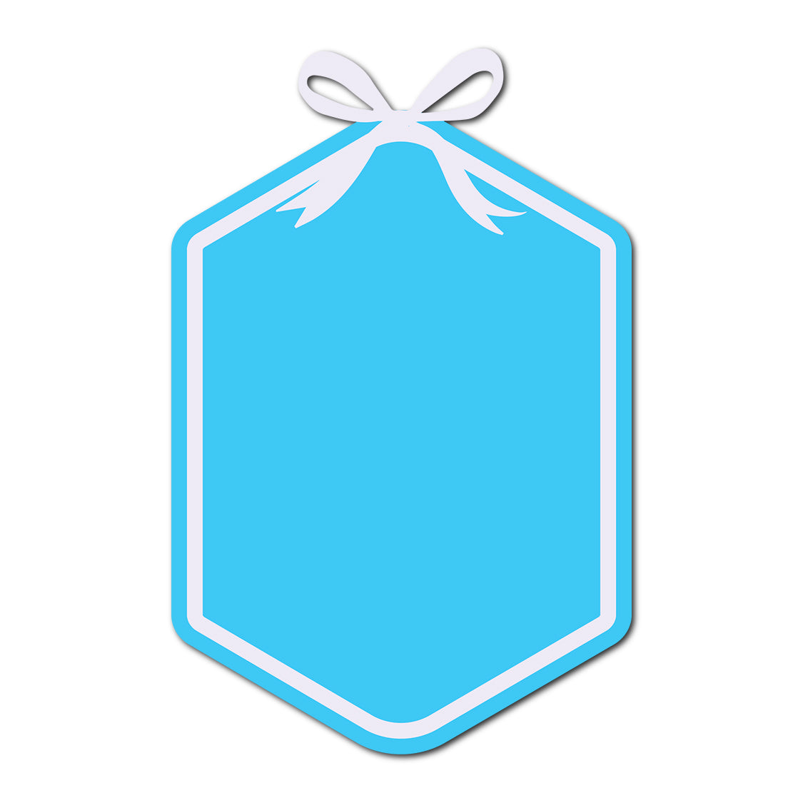 Coquette Bow Wedding Card | SVG Template - Shape 6