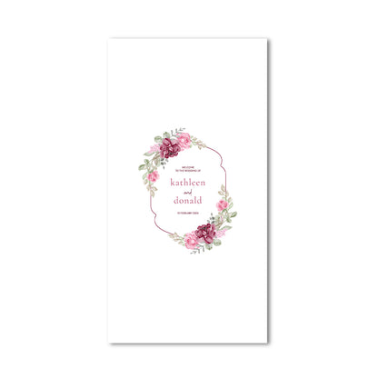 Personalized Chiffon Fabric Wedding Banner | Fully Custom Print