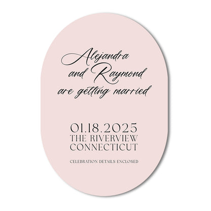 Personalized Wedding Cards | Fully Custom Print | Signature Oblong Shape