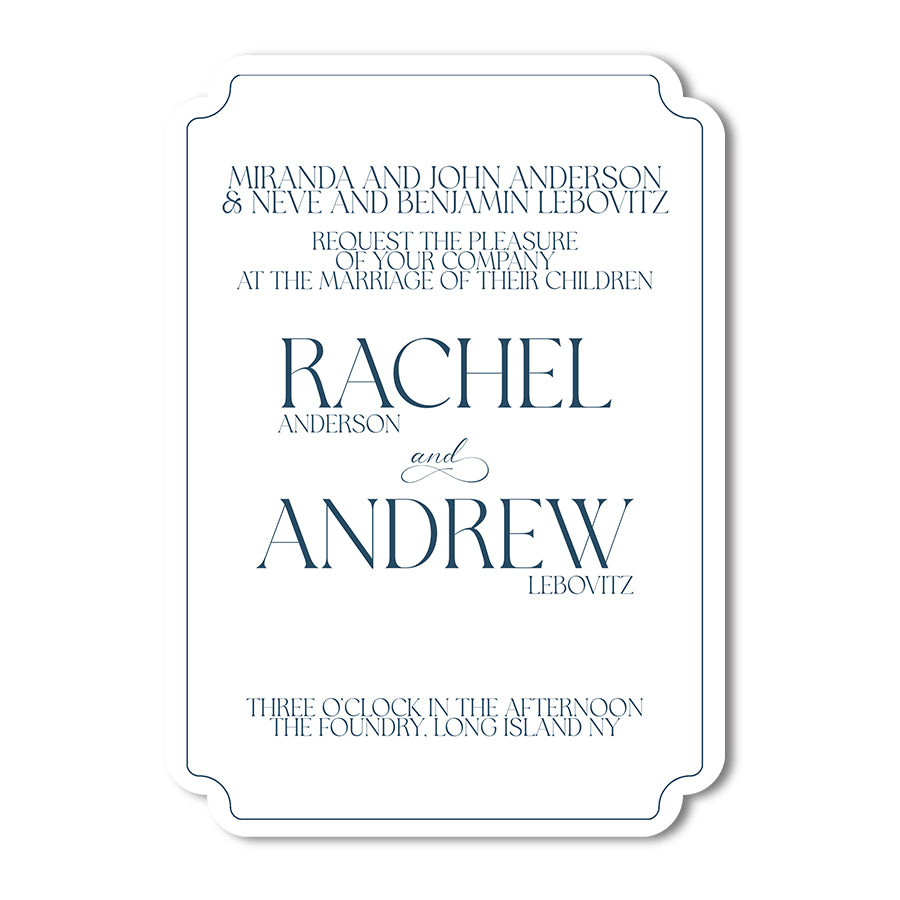 Personalized Wedding Cards | Fully Custom Print | Signature Formal Shape