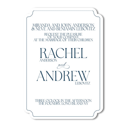 Personalized Wedding Cards | Fully Custom Print | Signature Formal Shape