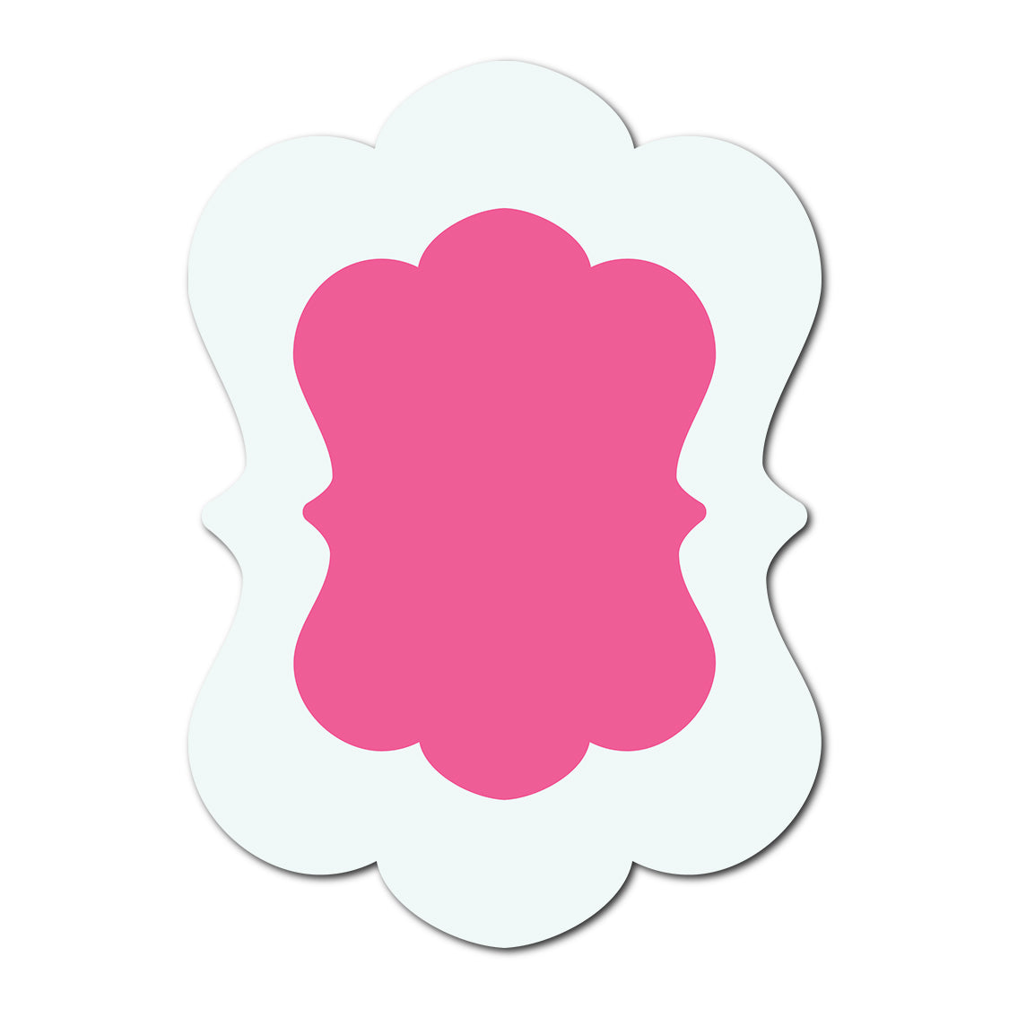 Double Layer Wedding Stationery | SVG Template - Shape 14