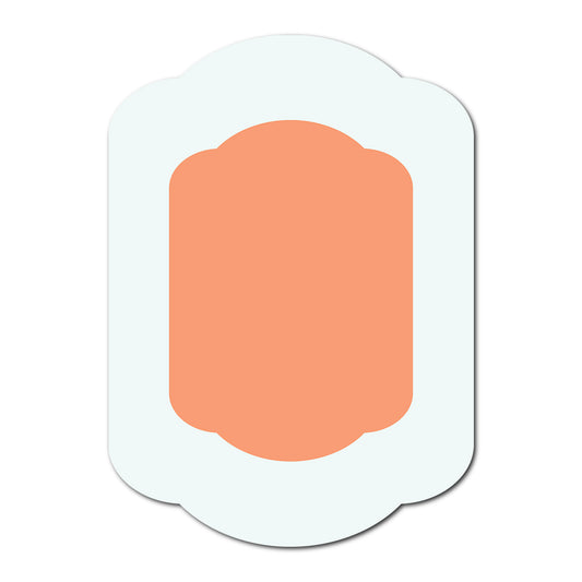 Double Layer Wedding Stationery | SVG Template - Shape 15