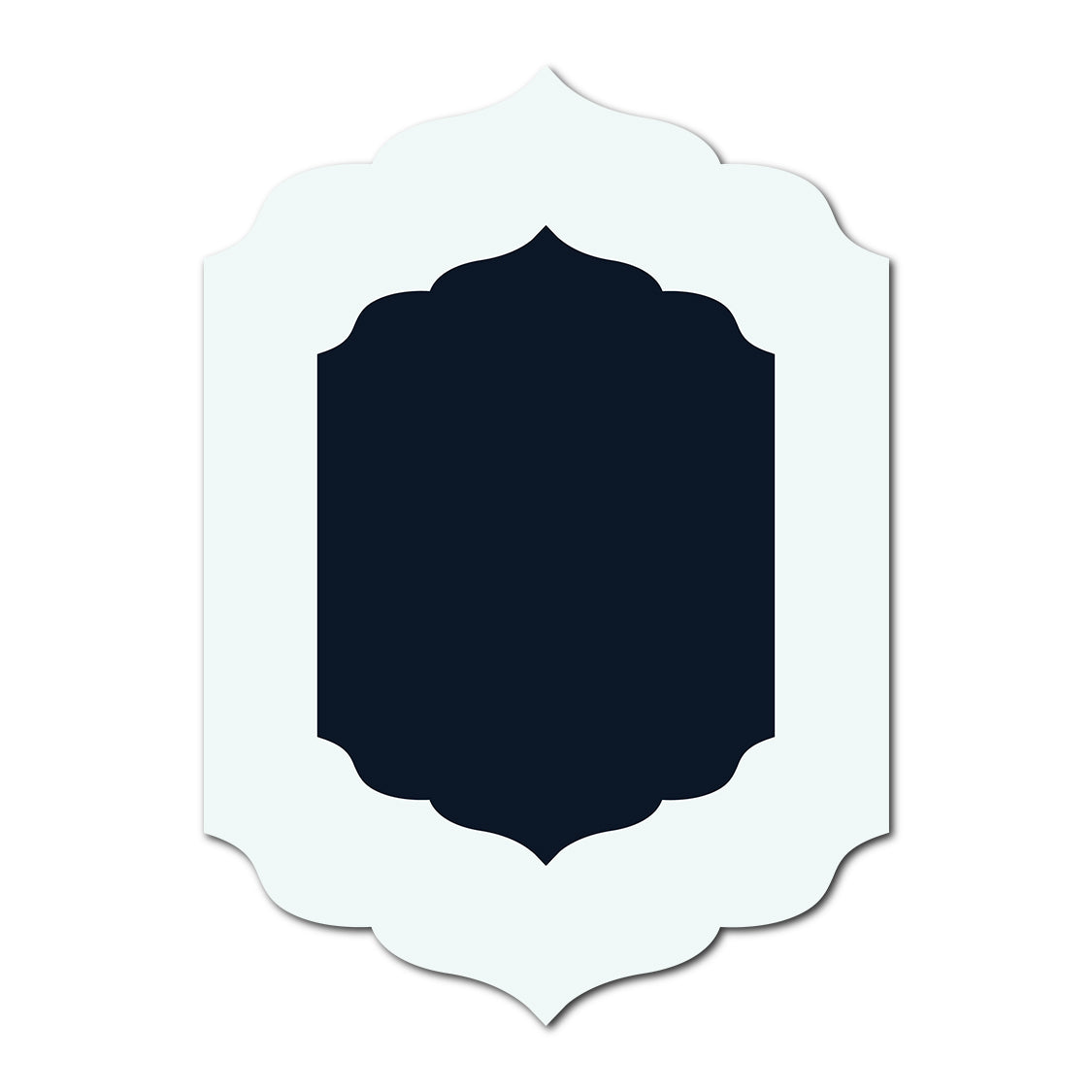 Double Layer Wedding Stationery | SVG Template - Shape 21