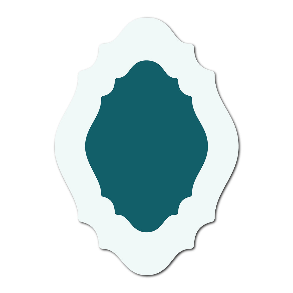 Double Layer Wedding Stationery | SVG Template - Shape 22