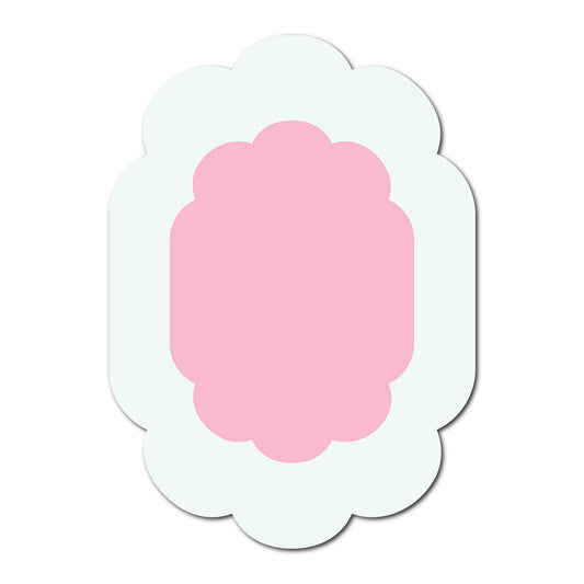 Double Layer Wedding Stationery | SVG Template - Shape 8