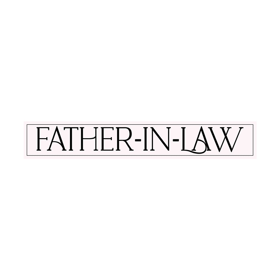 Minimalist Bridal Party Labels | SVG PNG Template - Father In Law