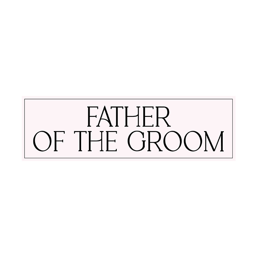 Minimalist Bridal Party Labels | SVG PNG Template - Father Of The Groom