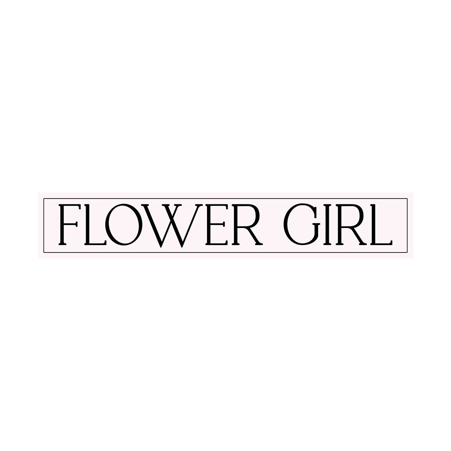 Minimalist Bridal Party Labels | SVG PNG Template - Flower Girl