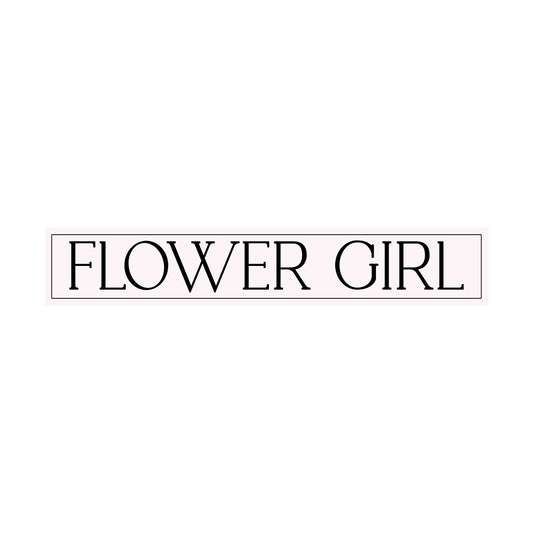 Minimalist Bridal Party Labels | SVG PNG Template - Flower Girl