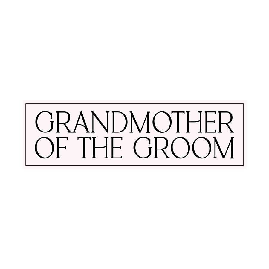 Minimalist Bridal Party Labels | SVG PNG Template - Grandmother of the Groom