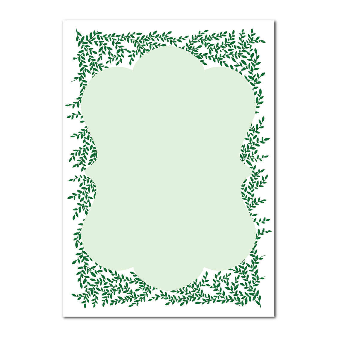 Greenery Wedding Stationery | SVG PNG Template - Shape 10