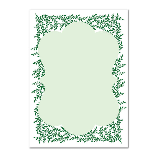 Greenery Wedding Stationery | SVG PNG Template - Shape 10