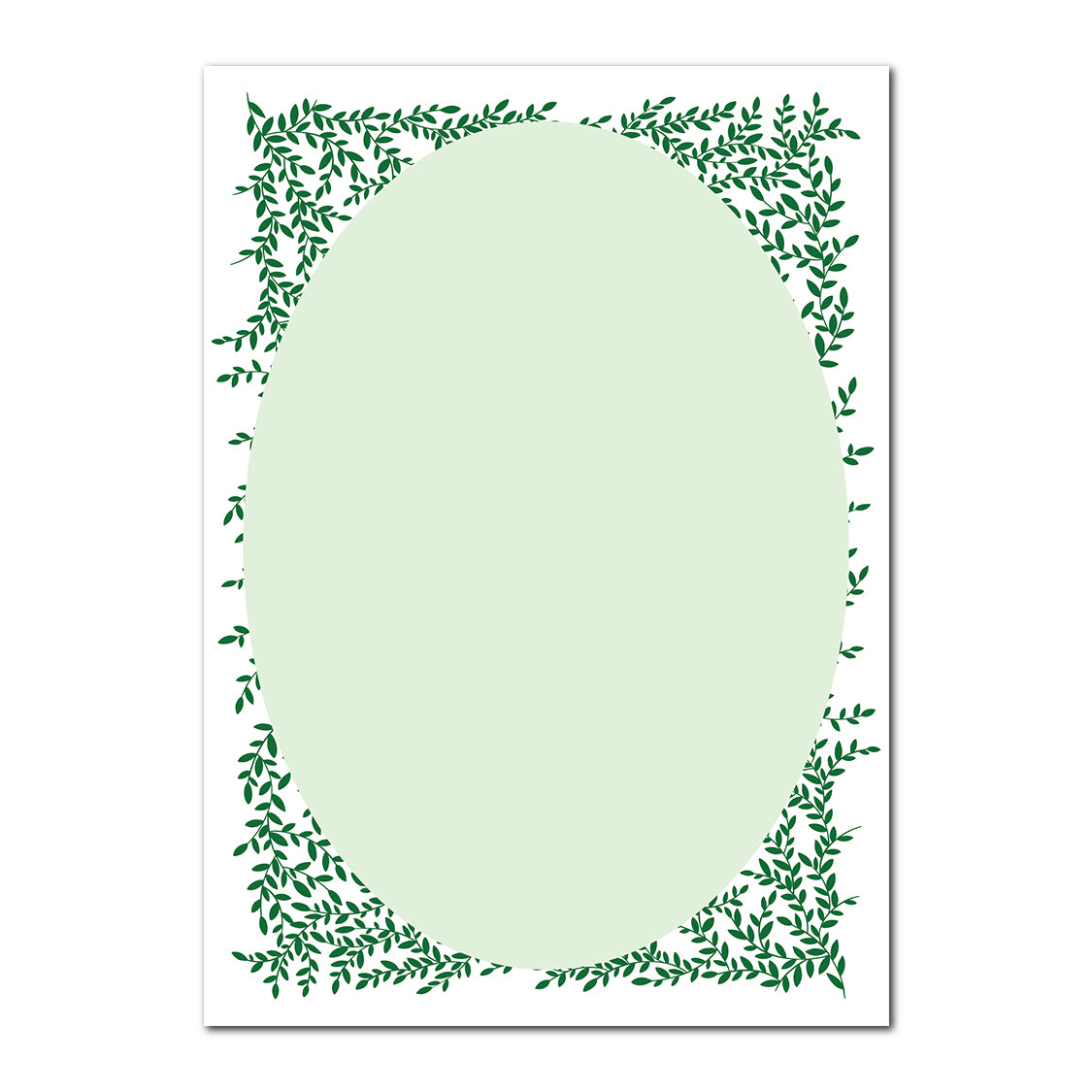 Greenery Wedding Stationery | SVG PNG Template - Shape 11