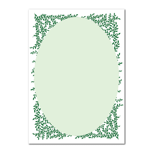 Greenery Wedding Stationery | SVG PNG Template - Shape 11