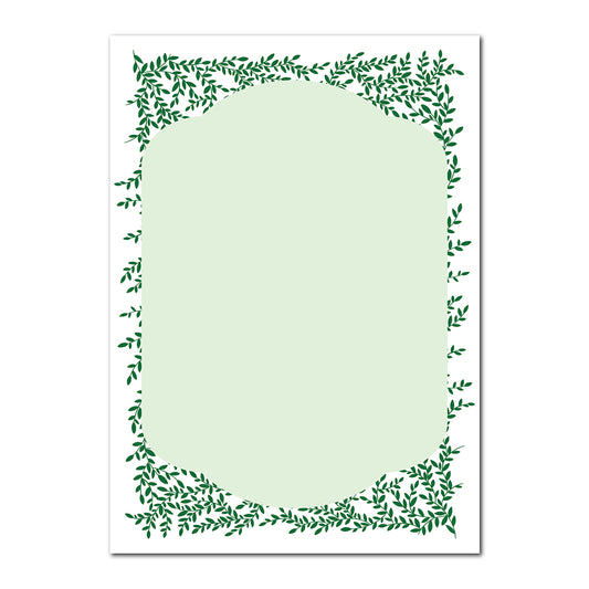 Greenery Wedding Stationery | SVG PNG Template - Shape 14