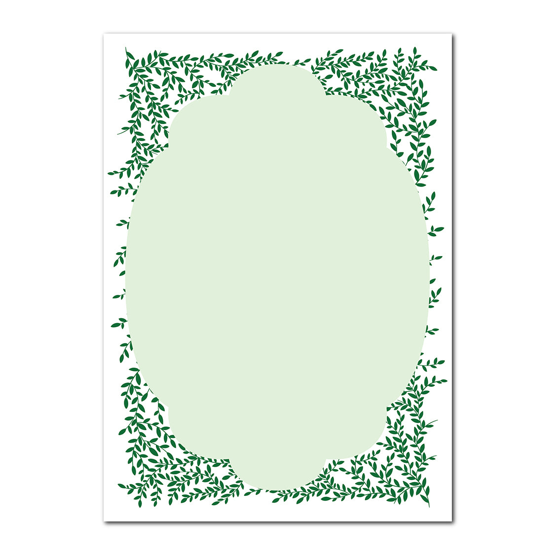Greenery Wedding Stationery | SVG PNG Template - Shape 15
