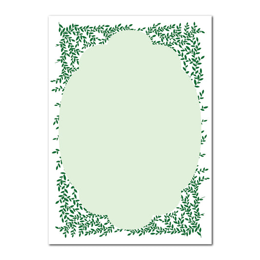 Greenery Wedding Stationery | SVG PNG Template - Shape 15