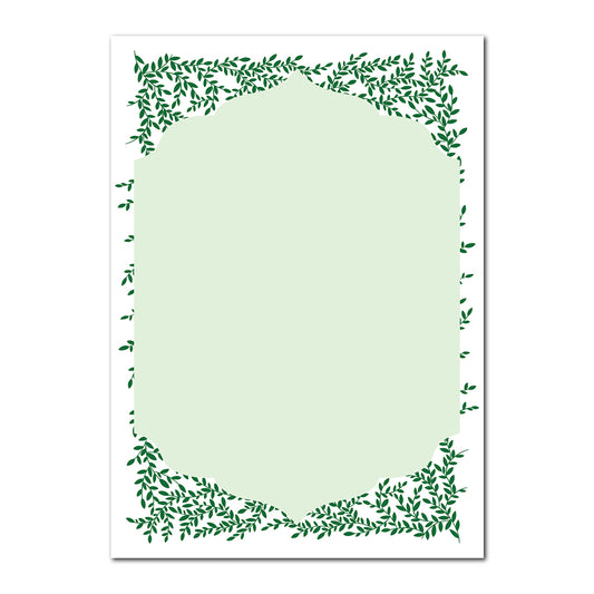 Greenery Wedding Stationery | SVG PNG Template - Shape 16