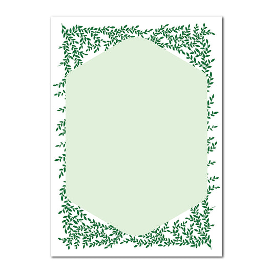 Greenery Wedding Stationery | SVG PNG Template - Shape 17