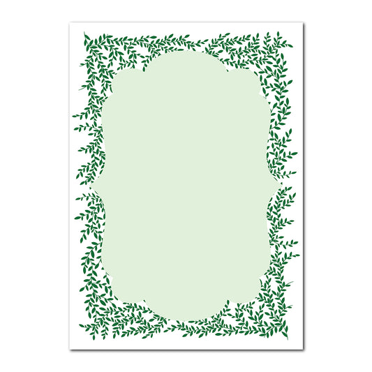 Greenery Wedding Stationery | SVG PNG Template - Shape 18