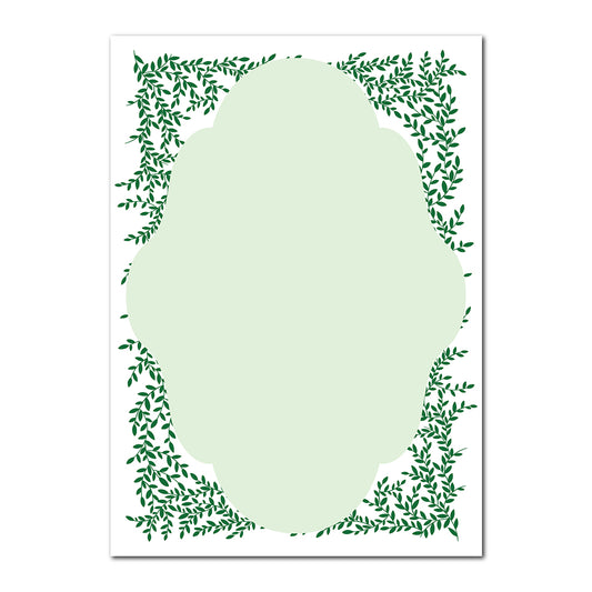 Greenery Wedding Stationery | SVG PNG Template - Shape 3