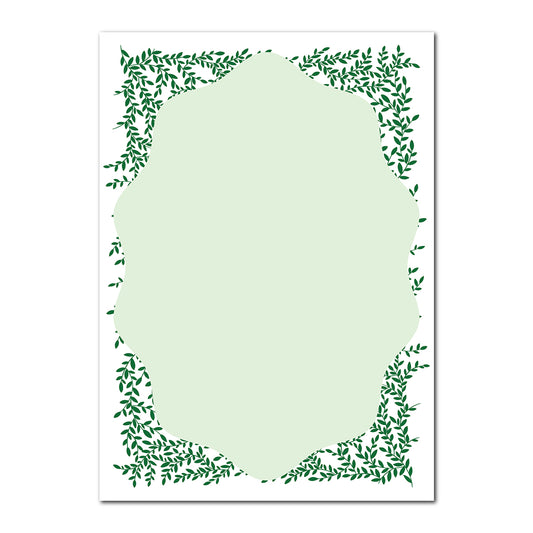 Greenery Wedding Stationery | SVG PNG Template - Shape 6