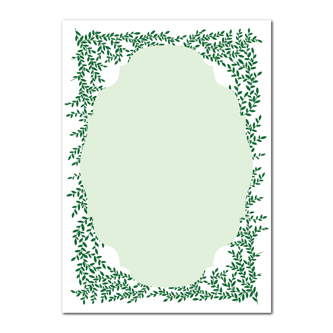 Greenery Wedding Stationery | SVG PNG Template - Shape 7