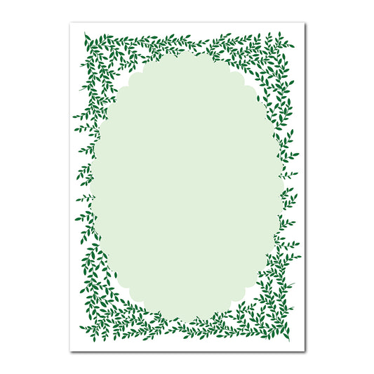 Greenery Wedding Stationery | SVG PNG Template - Shape 9