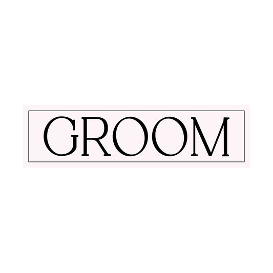Minimalist Bridal Party Labels | SVG PNG Template - Groom