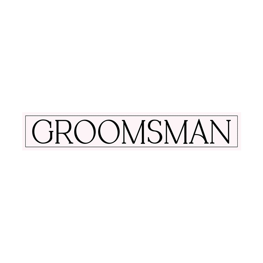 Minimalist Bridal Party Labels | SVG PNG Template - Groomsman