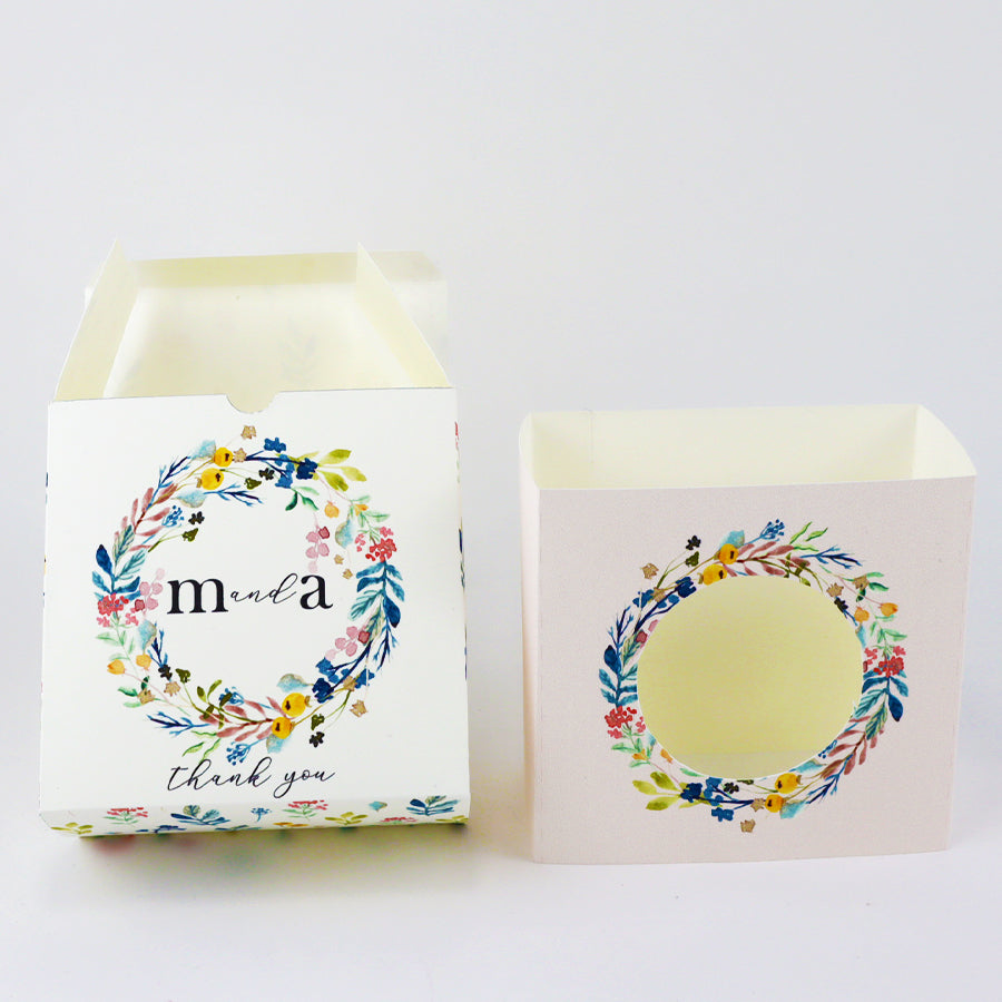 Printable Floral Favor Box Template | DIY Wedding & Party Gift Box