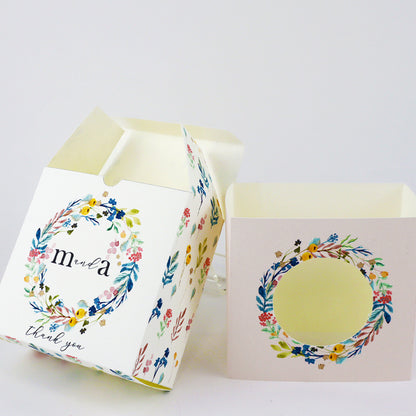 Printable Floral Favor Box Template | DIY Wedding & Party Gift Box