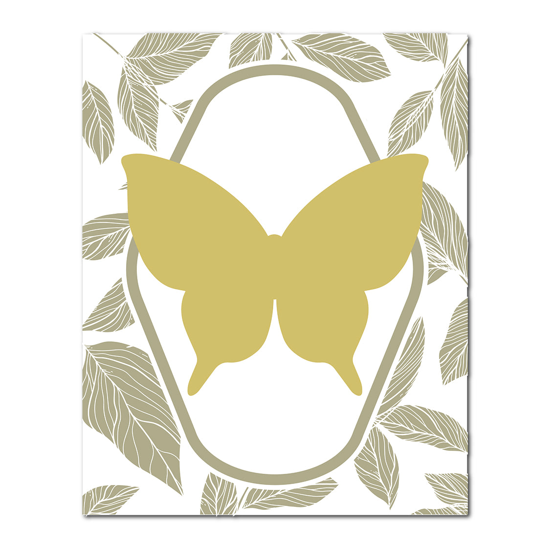 Layered Butterfly Wedding Card | SVG PNG Template - Shape 10