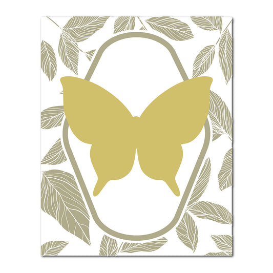 Layered Butterfly Wedding Card | SVG PNG Template - Shape 10