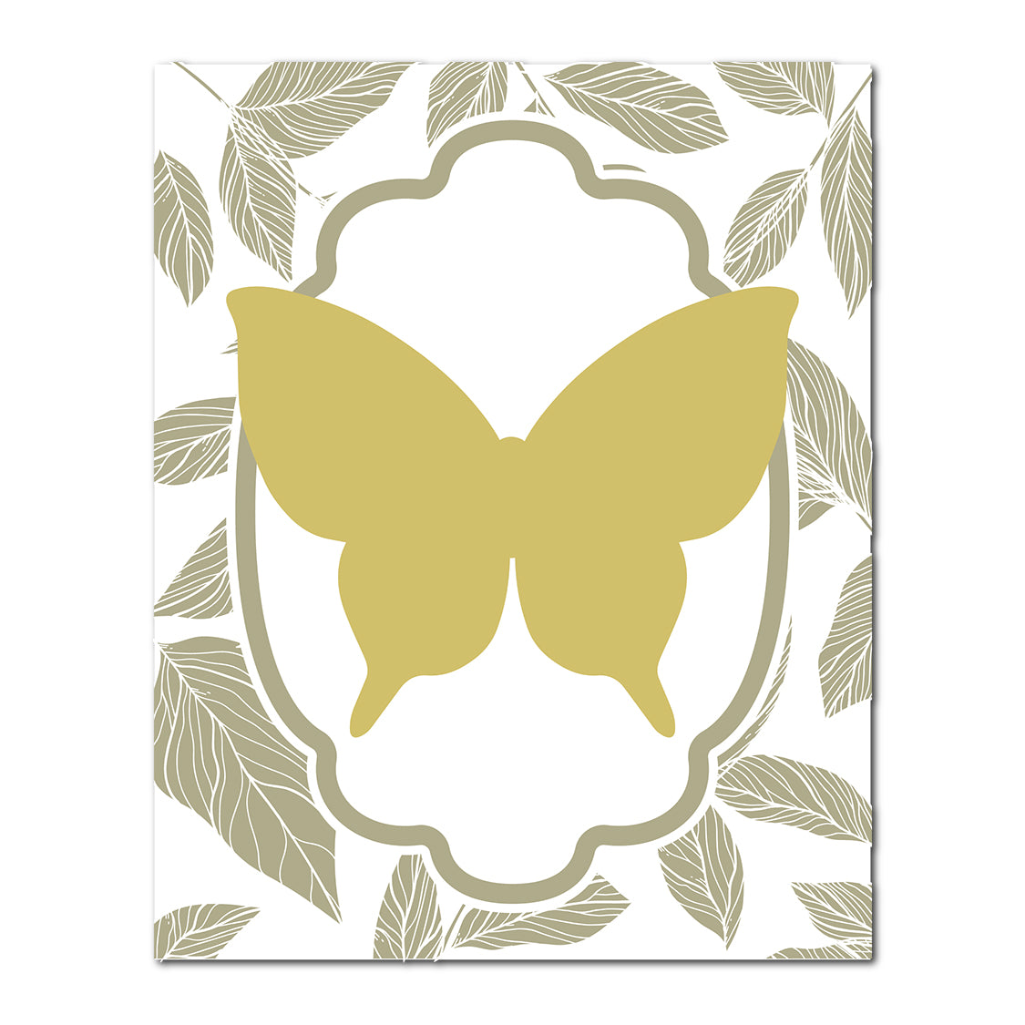 Layered Butterfly Wedding Card | SVG PNG Template - Shape 11