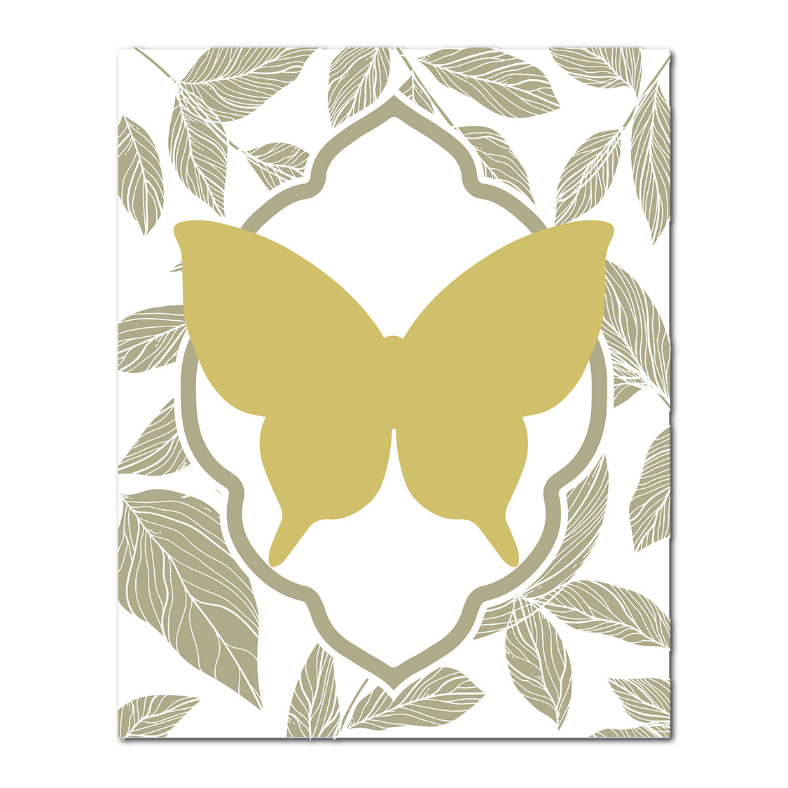 Layered Butterfly Wedding Card | SVG PNG Template - Shape 14