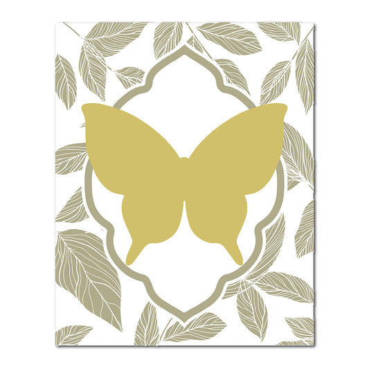 Layered Butterfly Wedding Card | SVG PNG Template - Shape 14
