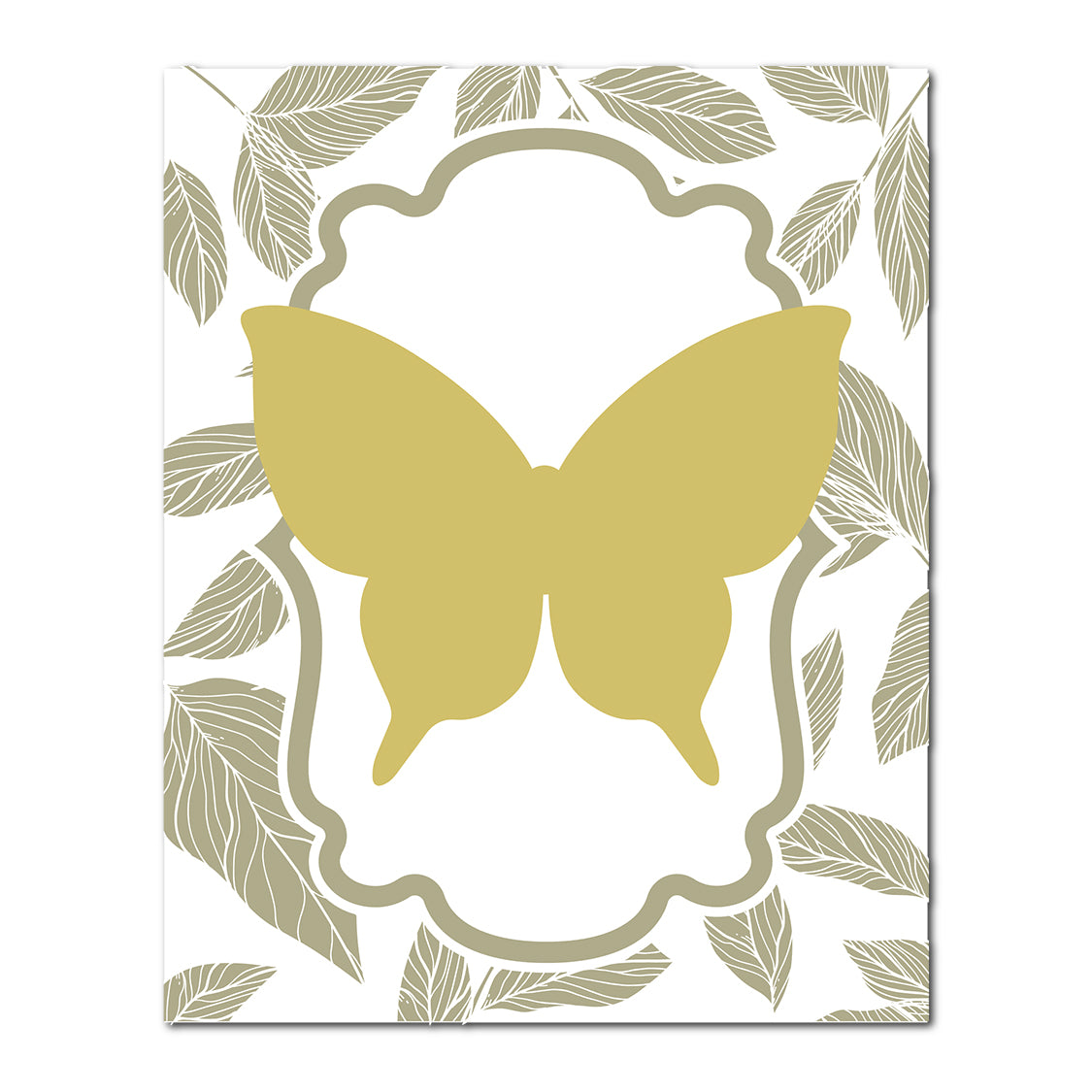 Layered Butterfly Wedding Card | SVG PNG Template - Shape 16