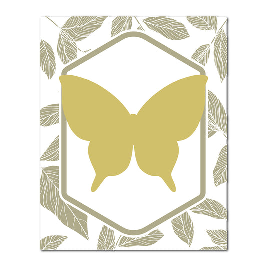 Layered Butterfly Wedding Card | SVG PNG Template - Shape 18