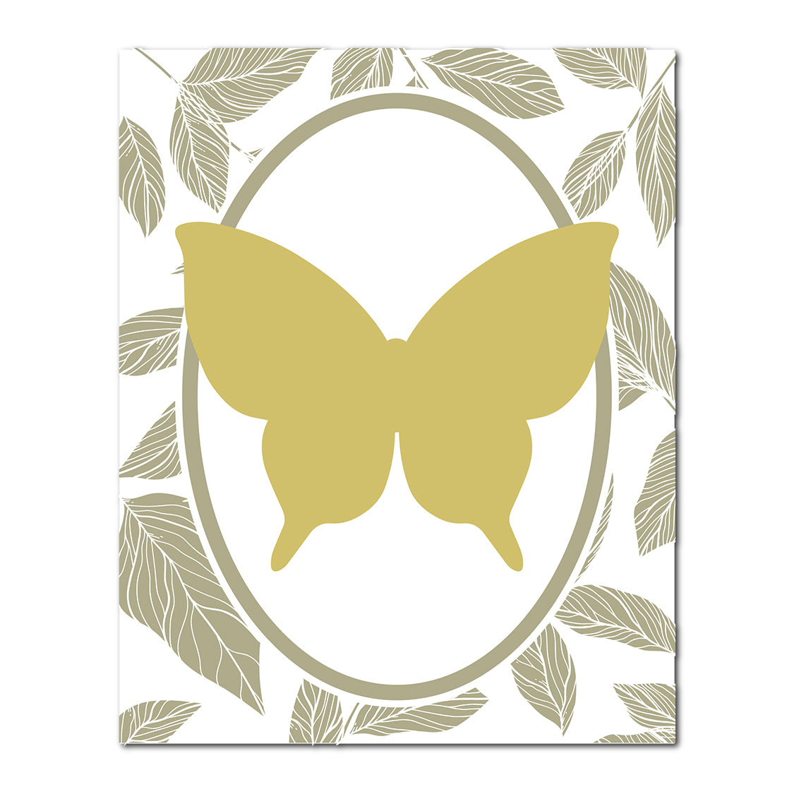 Layered Butterfly Wedding Card | SVG PNG Template - Shape 19